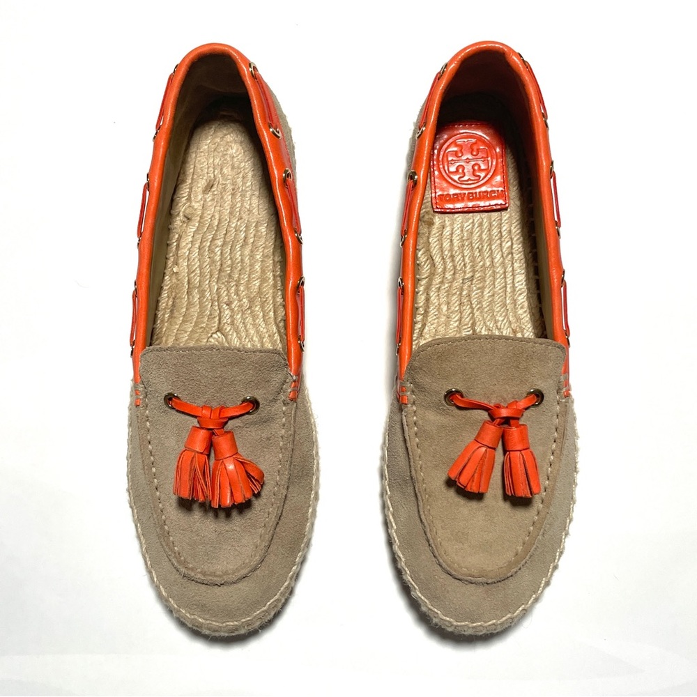 TORY BURCH Womens Suede Loafer Espadrilles Shoes